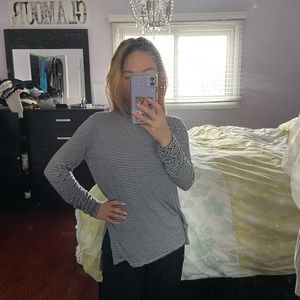 Xs Abercrombie & Fitch Striped Turtleneck Sweater